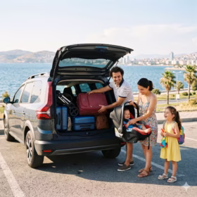 Aileyle İzmir Tatili Yapacaklar İçin Araç Seçimi: Bagaj, Bebek Koltuğu ve Konfor Rehberi